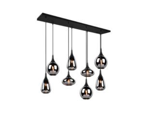Κρεμαστό Φωτιστικό Trio Lighting LUMINA  8x E14 Μαύρο Ματ Μεταλλικό   – 317000832