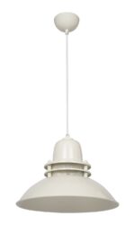 ΚΡΕΜΑΣΤΟ VINTAGE ΠΥΡΟΦΑΝΙ ΜΕΤΑΛΛΙΚΟ ZOE 1/L CREAM  Ε/27 Heronia – 34-0349