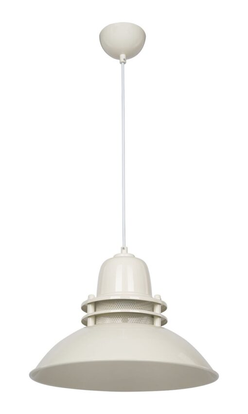 ΚΡΕΜΑΣΤΟ VINTAGE ΠΥΡΟΦΑΝΙ ΜΕΤΑΛΛΙΚΟ ZOE 1/L CREAM  Ε/27 Heronia – 34-0349