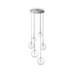 IDEAL LUX Κρεμαστό Φωτιστικό EQUINOXE 6xG4 Χρώματος Χρωμίου – 317250