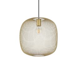 IDEAL LUX Κρεμαστό Φωτιστικό NET 1xE27 Χρυσού Χρώματος – 317281
