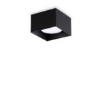 IDEAL LUX  Φωτιστικό Οροφής SPIKE 1XGX53 Μαύρου Χρώματος – 317496