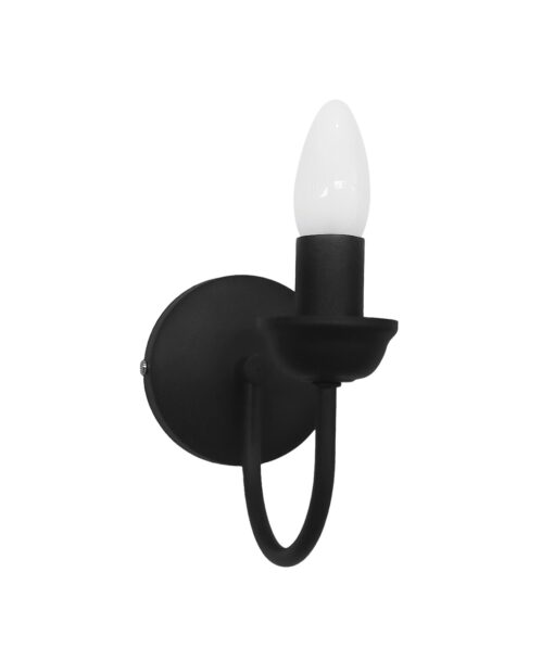 Φωτιστικό τοίχου  S-11/AP BLACK 1L  Heronia – 01-0366