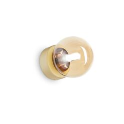 IDEAL LUX Επιτοίχιο Φωτιστικό PERLAGE 1xG9 Χρυσού Χρώματος – 317809