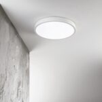 IDEAL LUX Φωτιστικό Οροφής RAY PL LED 26W 3000K-4000K IP44 Mαύρου Χρώματος – 327600