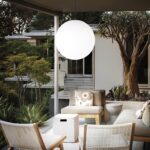 IDEAL LUX Κρεμαστό Φωτιστικό SOLE 1xE27 IP44 Λευκού Χρώματος – 318837