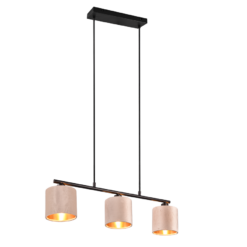 Κρεμαστό Φωτιστικό Trio Lighting 3xE14 Μπεζ Χρώματος – 319000344
