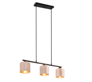 Κρεμαστό Φωτιστικό Trio Lighting 3xE14 Μπεζ Χρώματος – 319000344