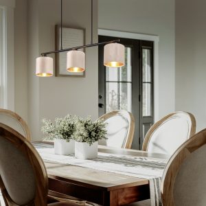 Κρεμαστό Φωτιστικό Trio Lighting 3xE14 Μπεζ Χρώματος – 319000344