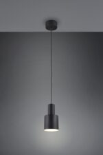 Κρεμαστό Φωτιστικό Σποτ Μαύρο Ματ AGUDO 1x E27 Trio Lighting – 319400132