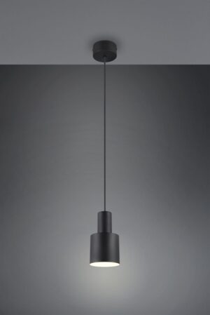 Κρεμαστό Φωτιστικό Σποτ Μαύρο Ματ AGUDO 1x E27 Trio Lighting – 319400132