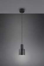 Κρεμαστό Φωτιστικό Σποτ Μαύρο Ματ AGUDO 1x E27 Trio Lighting – 319400132
