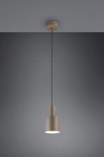 Κρεμαστό Φωτιστικό Σποτ Γκρι Taupe AGUDO 1x E27 Trio Lighting – 319400141