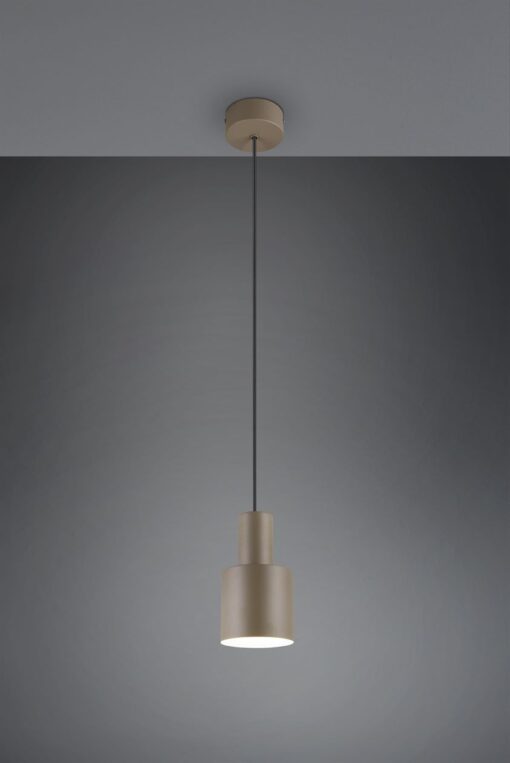 Κρεμαστό Φωτιστικό Σποτ Γκρι Taupe AGUDO 1x E27 Trio Lighting – 319400141