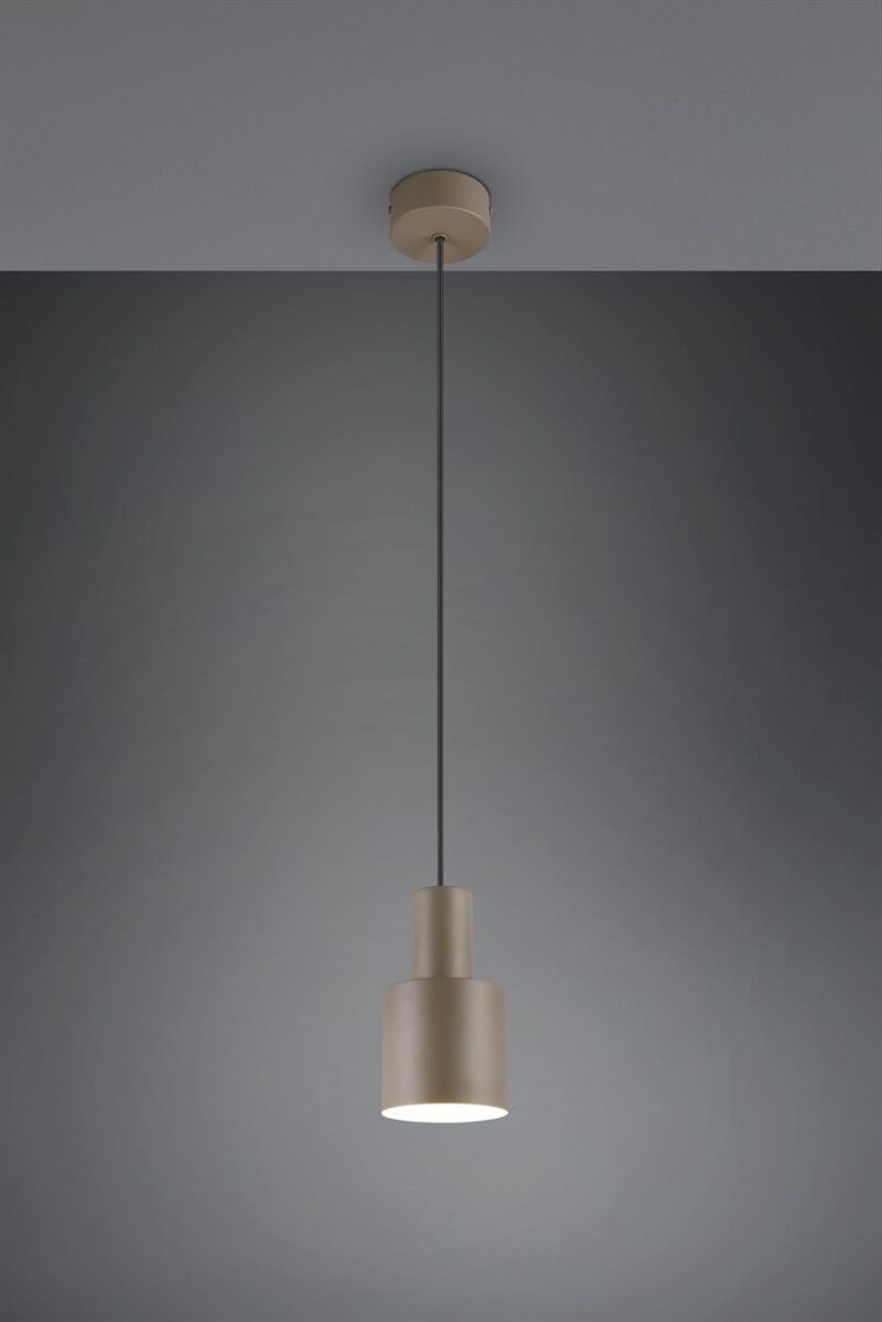Κρεμαστό Φωτιστικό Σποτ Γκρι Taupe AGUDO 1x E27 Trio Lighting – 319400141