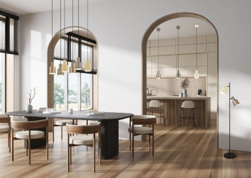 Κρεμαστό Φωτιστικό Σποτ Καφέ AGUDO 1x E27 Trio Lighting – 319400165