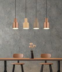 Κρεμαστό Φωτιστικό Trio Lighting 4xE27 Καφέ Χρώματος – 319400417