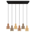 Κρεμαστό Φωτιστικό Trio Lighting 6xE27 Καφέ Χρώματος – 319400617