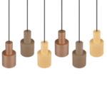 Κρεμαστό Φωτιστικό Trio Lighting 6xE27 Καφέ Χρώματος – 319400617