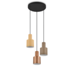 Κρεμαστό Φωτιστικό Trio Lighting 3×27 Καφέ Χρώματος – 319430317
