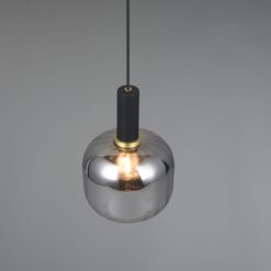 Κρεμαστό Μονόφωτο Μαύρο Ματ & Γυαλί DIVA 1xE27 Trio Lighting – 319800132