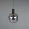 Κρεμαστό Μονόφωτο Μαύρο Ματ & Γυαλί DIVA 1xE27 Trio Lighting – 319800132