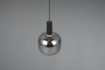 Κρεμαστό Μονόφωτο Μαύρο Ματ & Γυαλί DIVA 1xE27 Trio Lighting – 319800132