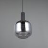 Κρεμαστό Μονόφωτο Μαύρο Ματ & Γυαλί DIVA 1xE27 Trio Lighting – 319800132