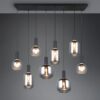 Πολύφωτο Οροφής Ράγα Μαύρο Ματ & Γυαλί DIVA 8xE27 Trio Lighting – 319800832