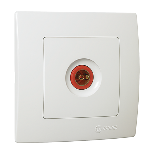 Πρίζα TV τερματική λευκή Makel Lillium Natural Kare – 32001027