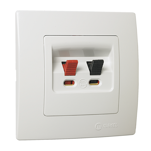 Πρίζα ηχείων λευκή Makel Lillium Natural Kare – 32001080