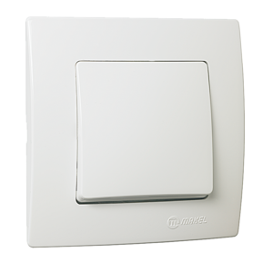 Διακόπτης απλός λευκός Makel Natural Kare – 32001101