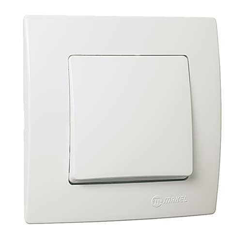 Διακόπτης αλέ ρετούρ μεσαίος λευκός Makel Lillium Natural Kare – 32001120
