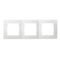 Πλαίσιο 3 θέσεων οριζόντιο λευκό Makel Lillium Natural Kare – 32001703