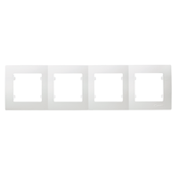 Πλαίσιο 4 θέσεων οριζόντιο λευκό Makel Lillium Natural Kare – 32001704