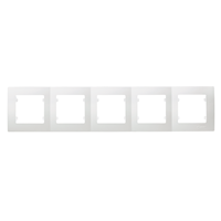 Πλαίσιο 5 θέσεων οριζόντιο λευκό Makel Lillium Natural Kare – 32001705
