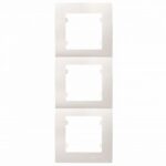 Πλαίσιο 3 θέσεων κάθετο λευκό Makel Lillium Natural Kare – 32001708