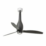ETERFAN LED Ventilador de techo negro mate con motor DC   FARO – 32006-10