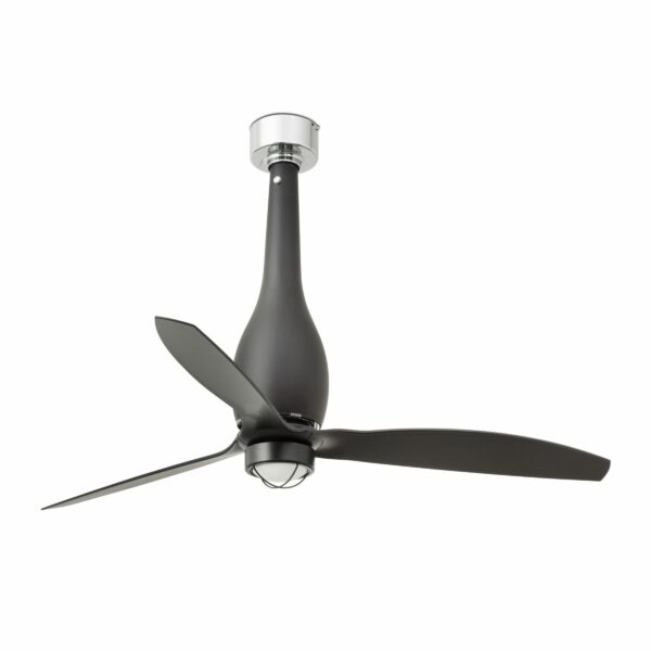 ETERFAN MATT BLACK/BLACK CEILING FAN WITH DC MOTORFARO – 32006