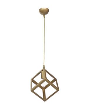 Κρεμαστό φωτιστικό μονόφωτο μεταλλικό χρυσό ματ KYVOS 1/L Heronia – 34-0351