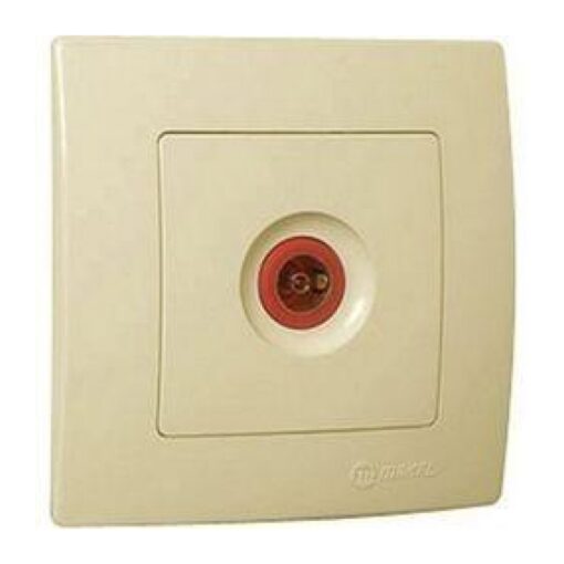 Πρίζα TV διελεύσεως μπεζ Makel Lillium Natural Kare – 32010007