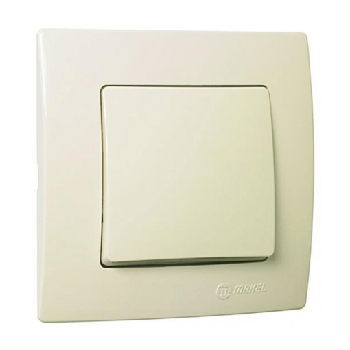 Διακόπτης αλέ ρετούρ μεσαίος μπεζ Makel Lillium Natural Kare – 32010120