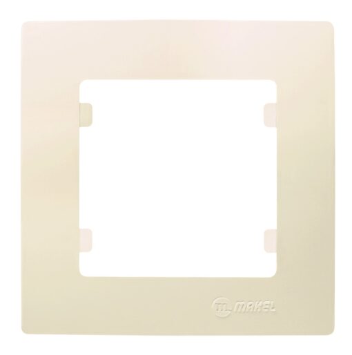 Πλαίσιο 1 θέσης μπέζ Makel Lillium Natural Kare – 32010701