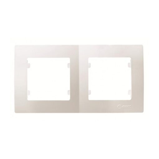 Πλαίσιο 2 θέσεων οριζόντιο μπεζ Makel Lillium Natural Kare – 32010702