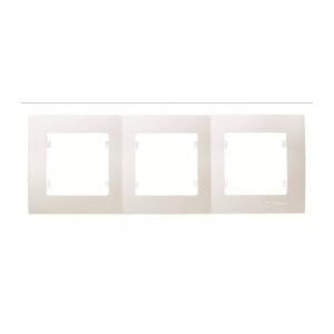 Πλαίσιο 3 θέσεων οριζόντιο μπεζ Makel Lillium Natural Kare – 32010703
