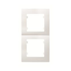 Πλαίσιο 2 θέσεων κάθετο μπεζ Makel Lillium Natural Kare – 32010707