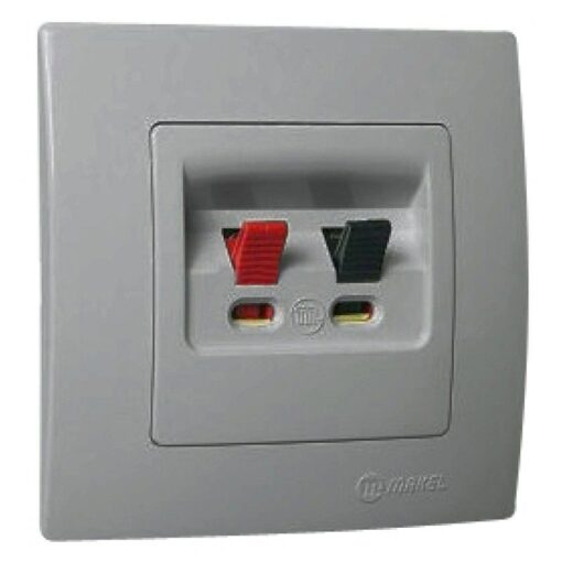 Πρίζα ηχείων ασημί ματ Makel Lillium Natural Kare – 32018080