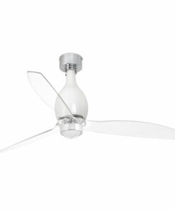 MINI ETERFAN SHINY WHITE/TRANSPARENT CEILING FAN WFARO – 32020