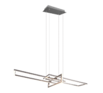 Κρεμαστό Φωτιστικό Trio Lighting LED 34W  Νίκελ Ματ Μεταλλικό Step Dimmable 4200lm 3000K  320310307