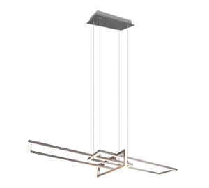 Κρεμαστό Φωτιστικό Trio Lighting LED 34W  Νίκελ Ματ Μεταλλικό Step Dimmable 4200lm 3000K  320310307